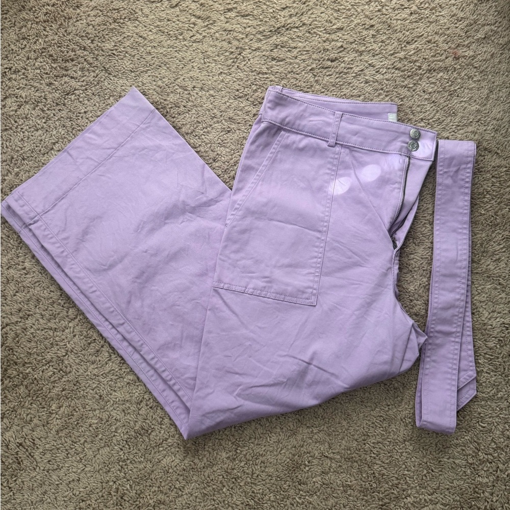 LOFT | Wide-Leg Trousers with Belt